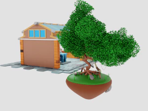 Lumberjack Shop 3D Model