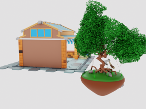 Lumberjack Shop Model 3D