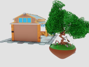 Lumberjack Shop 3D Model