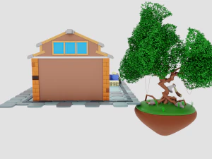 Lumberjack Shop 3D Model