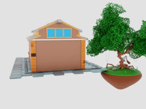 Lumberjack Shop 3D Model