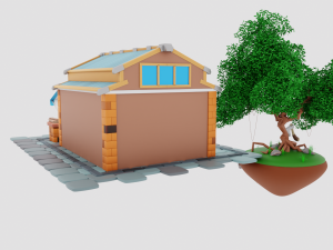 Lumberjack Shop Model 3D