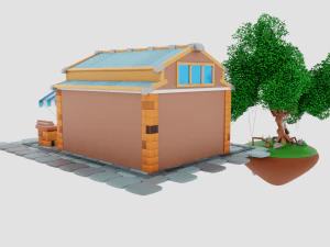 Lumberjack Shop 3D Model