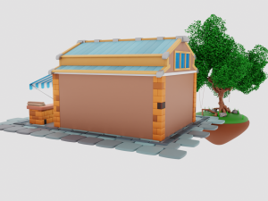 Lumberjack Shop Model 3D