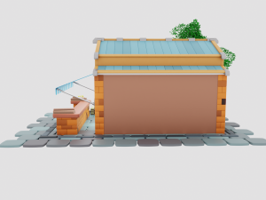 Lumberjack Shop Model 3D