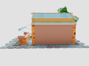 Lumberjack Shop 3D Model