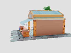Lumberjack Shop 3D Model