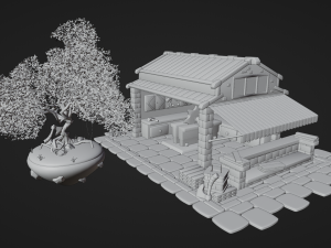 Lumberjack Shop Model 3D