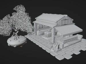 Lumberjack Shop 3D Model
