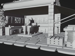 Lumberjack Shop 3D Model