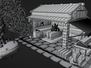 Lumberjack Shop Model 3D