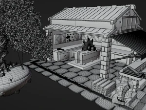 Lumberjack Shop 3D Model