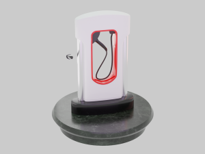 Tesla Charging Station 3D 模型