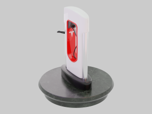 Tesla Charging Station 3D 模型