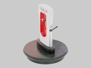 Tesla Charging Station 3D 模型