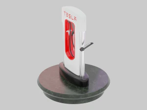 Tesla Charging Station 3D Model