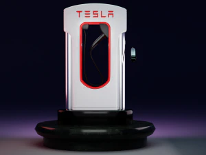 Tesla Charging Station 3D Model