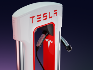 Tesla Charging Station 3D 模型
