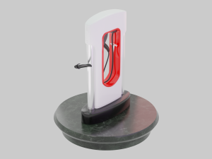 Tesla Charging Station 3D 模型
