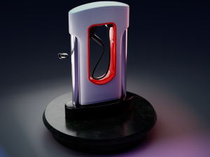 Tesla Charging Station 3D 模型
