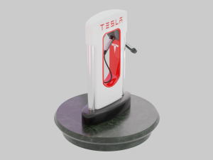 Tesla Charging Station 3D 模型