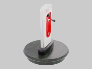 Tesla Charging Station 3D 模型