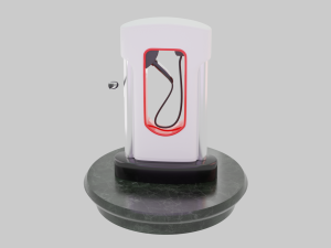 Tesla Charging Station 3D 模型
