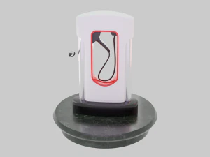 Tesla Charging Station 3D Model