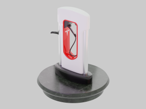 Tesla Charging Station 3D 模型