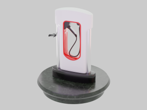 Tesla Charging Station 3D 模型