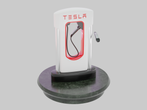 Tesla Charging Station 3D 模型