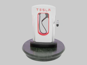 Tesla Charging Station 3D Model
