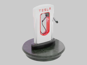 Tesla Charging Station 3D Model