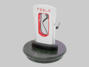 Tesla Charging Station 3D 模型