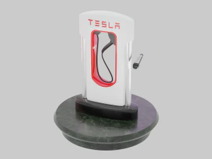 Tesla Charging Station 3D Model