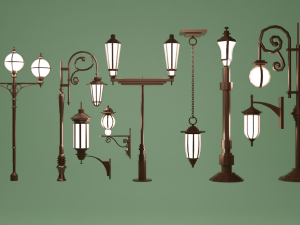 Street Lamp Pack 3D Модель