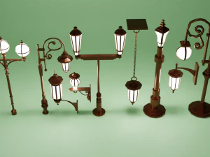 Street Lamp Pack 3D Model