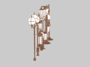 Street Lamp Pack 3D Модель