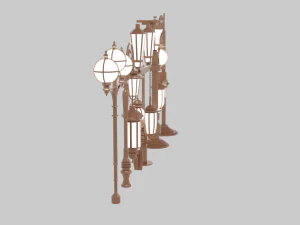Street Lamp Pack 3D Model