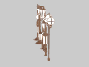 Street Lamp Pack 3D Model