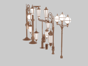 Street Lamp Pack 3D Модель