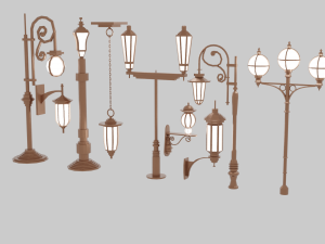 Street Lamp Pack 3D Модель