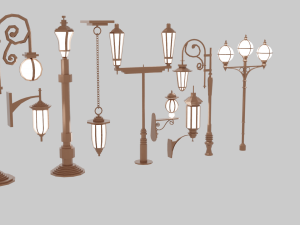 Street Lamp Pack 3D Модель