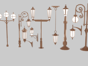 Street Lamp Pack 3D Модель