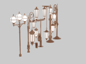 Street Lamp Pack 3D Модель