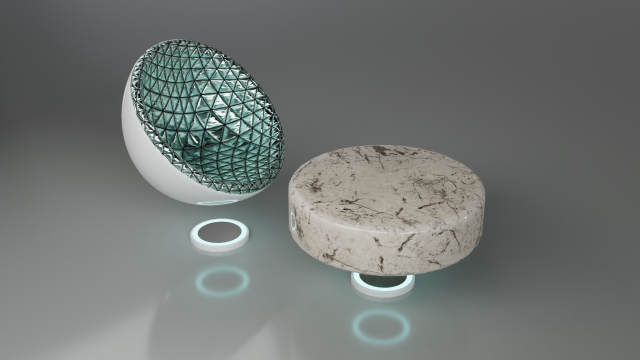 Sci-Fi Chair 3D-Modell .c4d .max .obj .3ds .fbx .stl .blend 