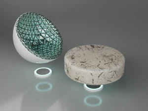 공상과학 의자 3D 모델