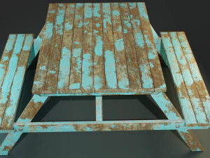 Picnic Table 3D Model