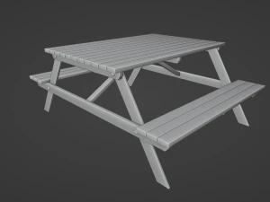 Picnic Table 3D Model