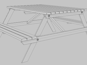 Picnic Table Modèle 3D